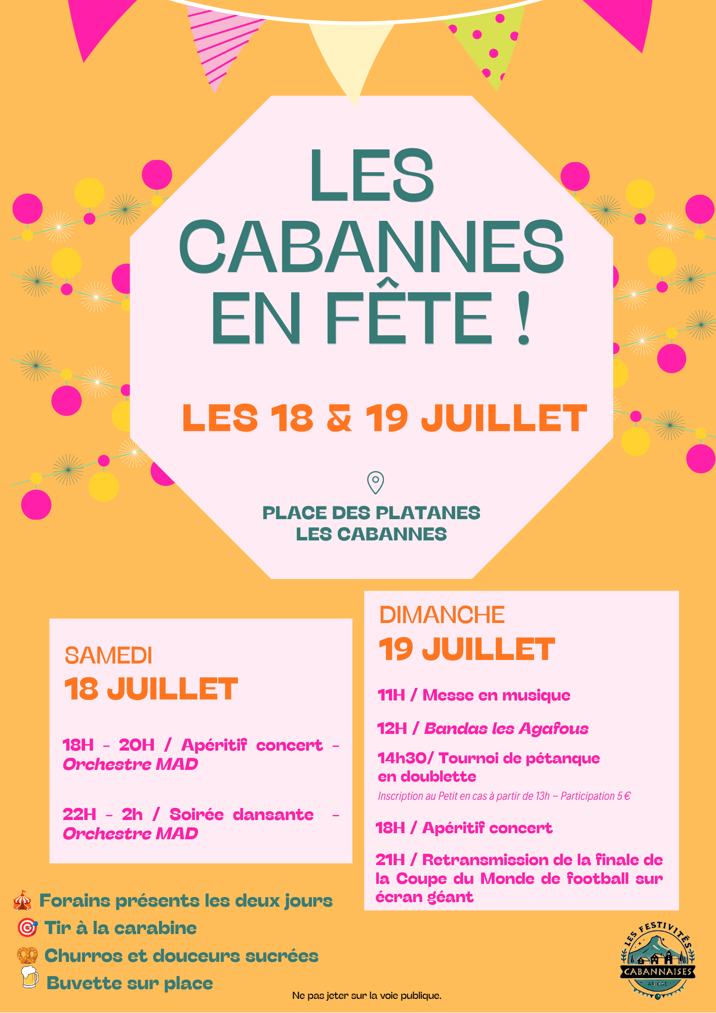 Affiche Fête du village